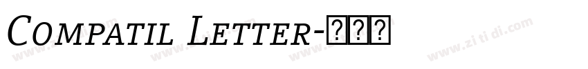 Compatil Letter字体转换